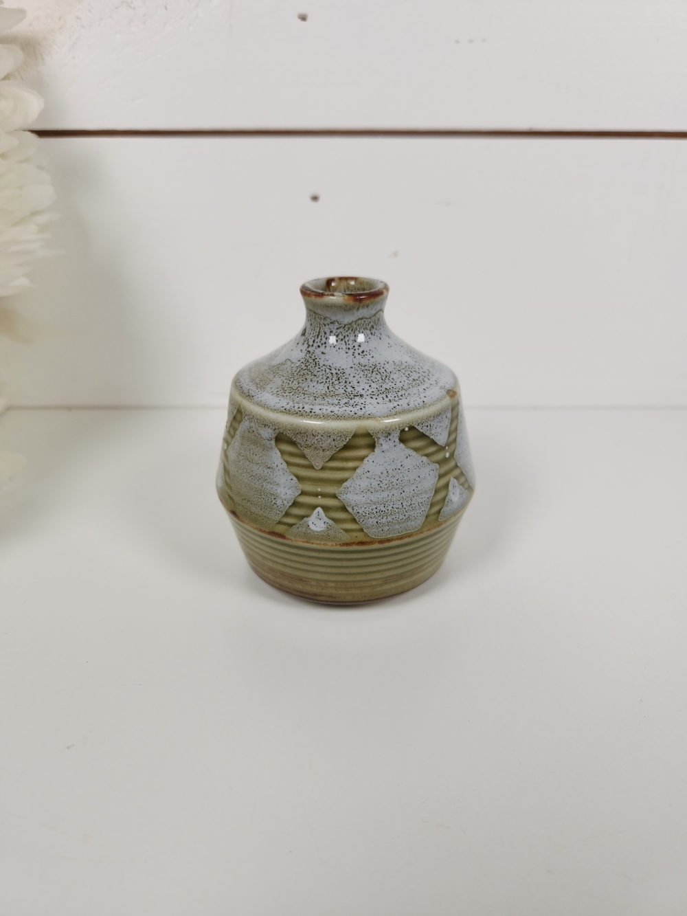 Vintage Japan Stoneware Bud Vase 3.25" | Rustic, Organic Decor | Boho Mini Vase